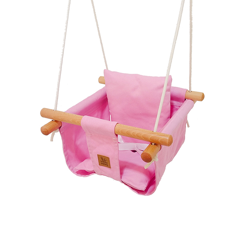 Trä Canvas Kudde Baby Gunga