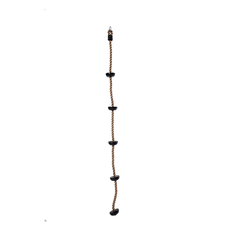 Färgglada trädklättringsrep med plattformar
